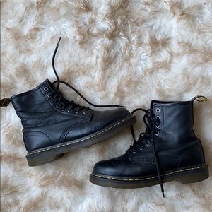 Dr. Martens black leather boots